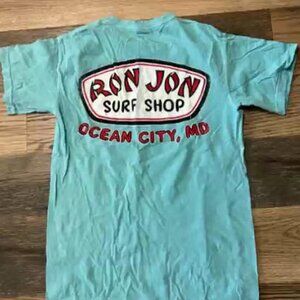 surf shop men’s T-shirt aqua small Ocean City, Maryland